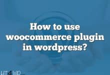 How to use woocommerce plugin in wordpress?