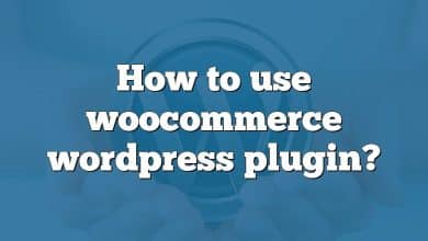 How to use woocommerce wordpress plugin?