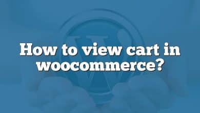 How to view cart in woocommerce?
