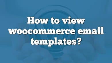 How to view woocommerce email templates?