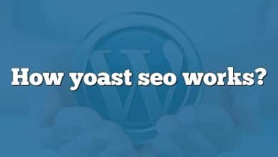 How yoast seo works?