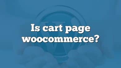 Is cart page woocommerce?