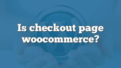 Is checkout page woocommerce?