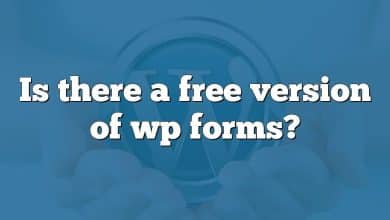 Is there a free version of wp forms?