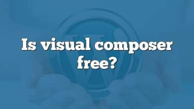 Is visual composer free?