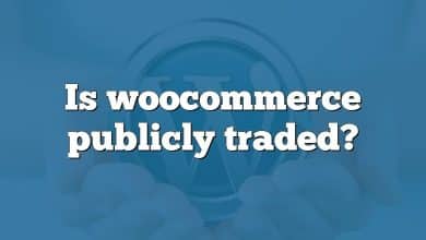 Is woocommerce publicly traded?