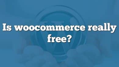 Is woocommerce really free?