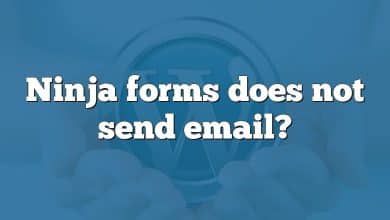 Ninja forms does not send email?