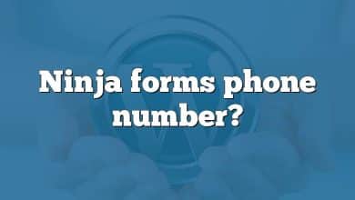 Ninja forms phone number?