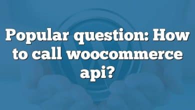 Popular question: How to call woocommerce api?