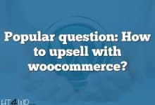 Popular question: How to upsell with woocommerce?