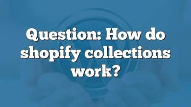 Question: How do shopify collections work?