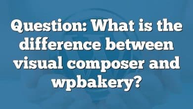 Question: What is the difference between visual composer and wpbakery?