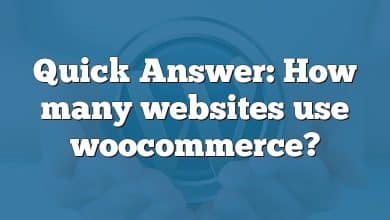 Quick Answer: How many websites use woocommerce?