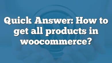 Quick Answer: How to get all products in woocommerce?