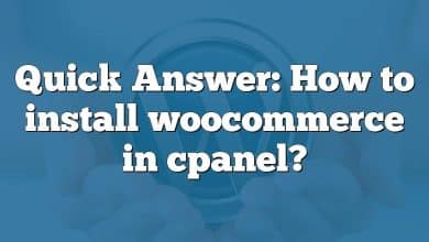 Quick Answer: How to install woocommerce in cpanel?