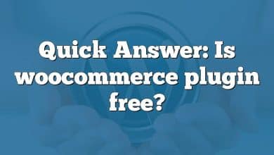 Quick Answer: Is woocommerce plugin free?