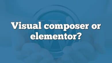 Visual composer or elementor?