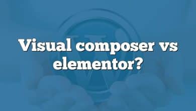 Visual composer vs elementor?