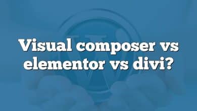 Visual composer vs elementor vs divi?