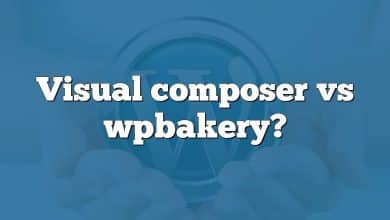 Visual composer vs wpbakery?