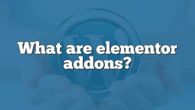 What are elementor addons?