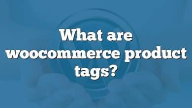 What are woocommerce product tags?