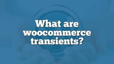 What are woocommerce transients?