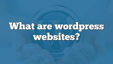 What are wordpress websites?