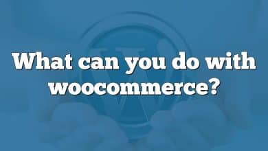 What can you do with woocommerce?