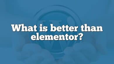 What is better than elementor?