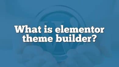 What is elementor theme builder?