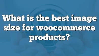 What is the best image size for woocommerce products?