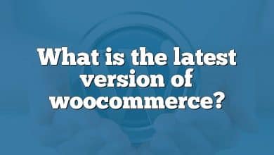 What is the latest version of woocommerce?