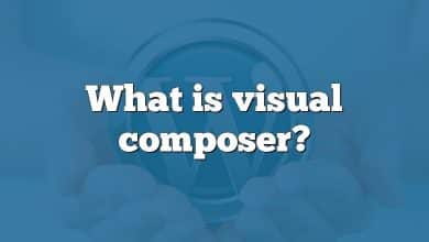 What is visual composer?