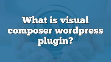 What is visual composer wordpress plugin?