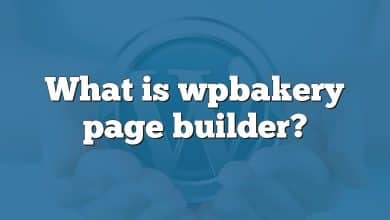 What is wpbakery page builder?