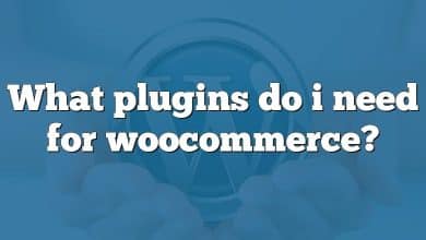 What plugins do i need for woocommerce?