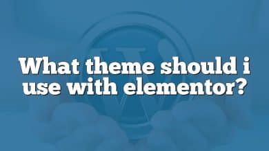 What theme should i use with elementor?