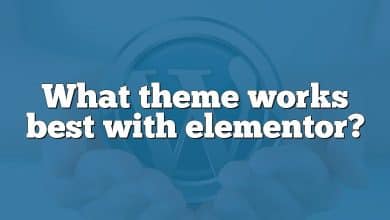 What theme works best with elementor?