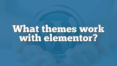 What themes work with elementor?