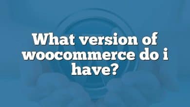 What version of woocommerce do i have?