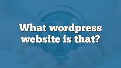What wordpress website is that?