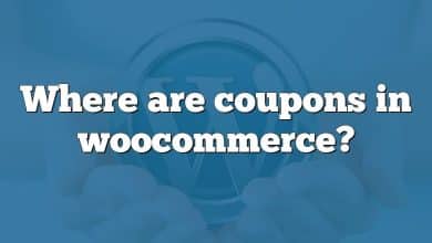 Where are coupons in woocommerce?