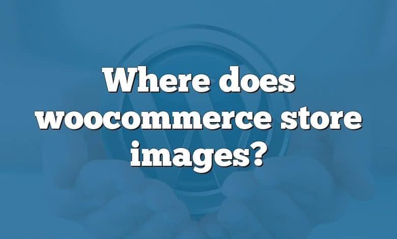 Where does woocommerce store images?