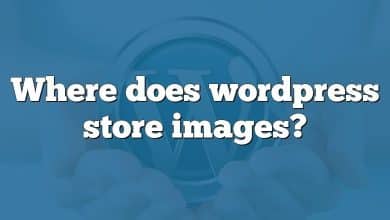 Where does wordpress store images?