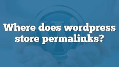 Where does wordpress store permalinks?