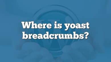 Where is yoast breadcrumbs?