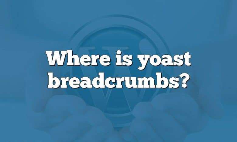 Where is yoast breadcrumbs?