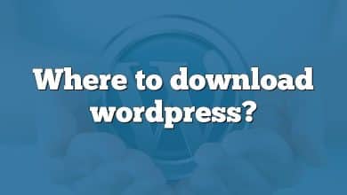 Where to download wordpress?